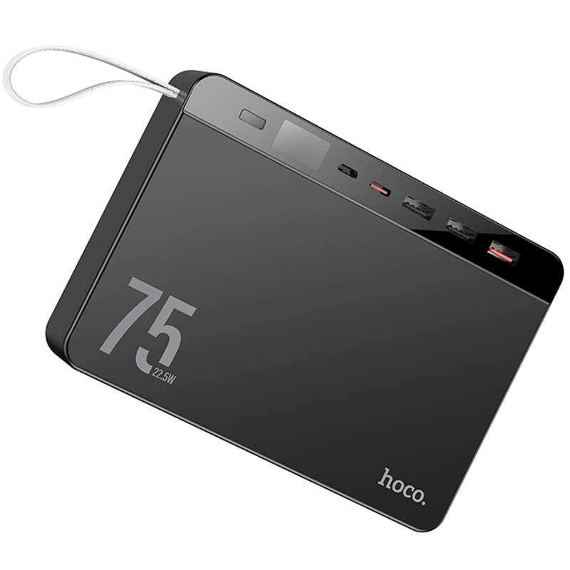 Фото Power Bank Hoco 75000 mAh J94 Overlord 22.5W (Черный) на vchehle.ua