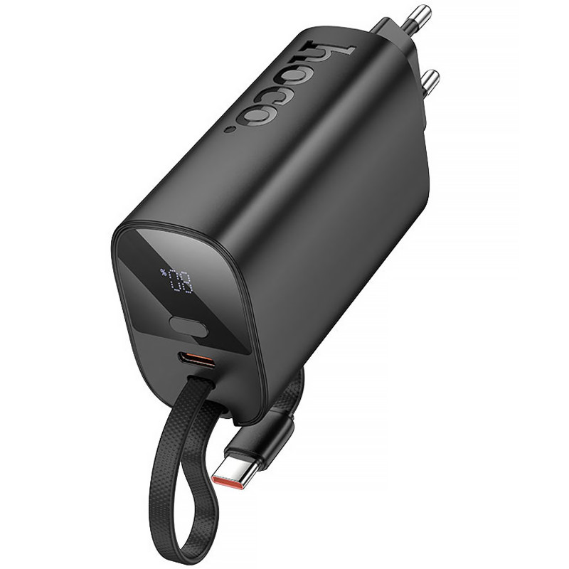Фото Power Bank Hoco 5000 mAh J148 Handy PD20W with cable (Black) на vchehle.ua