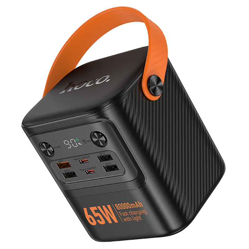 Купить Power Bank Hoco 80000 mAh J152 Pro Tough PD65W (Black) на vchehle.ua