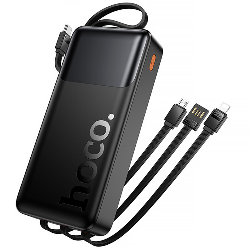 Купить Power Bank Hoco 20000 mAh J156A Founder 22.5W+PD20W with 4 cables (Black) на vchehle.ua