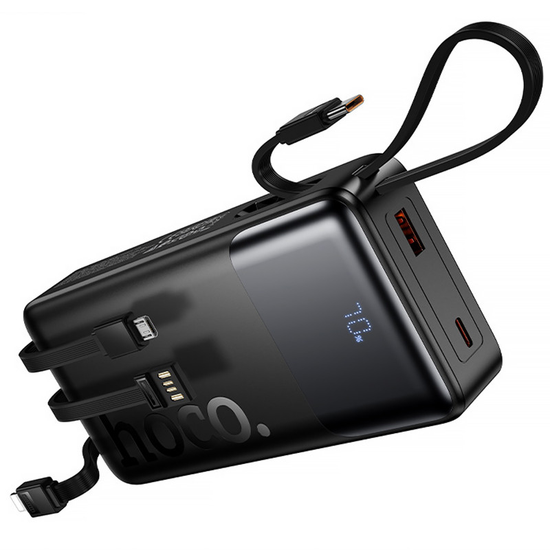 Заказать Power Bank Hoco 20000 mAh J156A Founder 22.5W+PD20W with 4 cables (Black) на vchehle.ua
