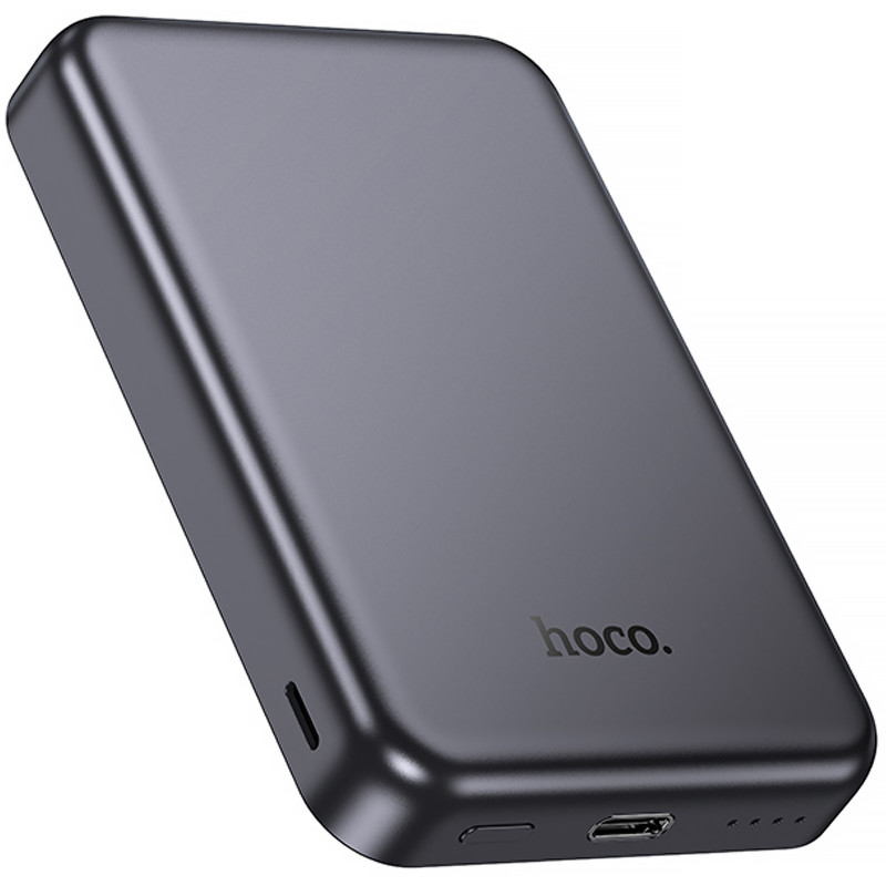Купить Power Bank Hoco 5000 mAh J160 Original с БЗУ (Metal gray) на vchehle.ua