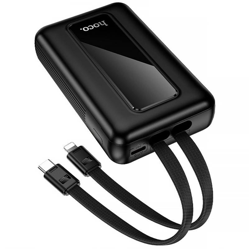 Замовити Power Bank Hoco 20000 mAh J162A Full power 22.5W+PD20W with 2 cables (Black) на vchehle.ua