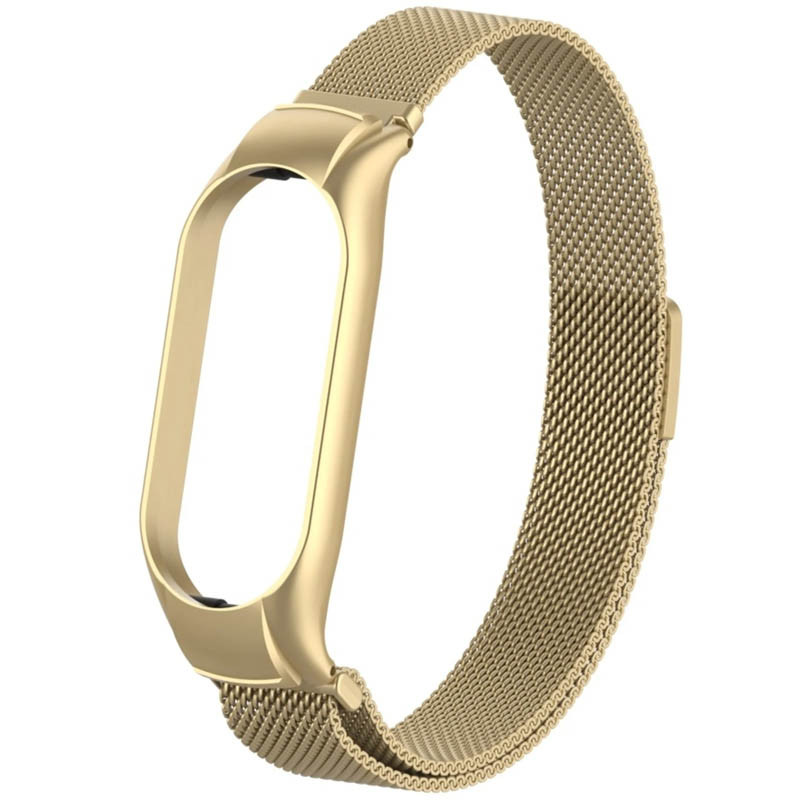 Ремінець Milanese Loop Design для Xiaomi Mi Band 8 / Band 9 (China) / 10 (Vintage gold)