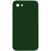 Silicone Case Square Full Camera Protective (AA) NOLOGO на Apple iPhone 7 / 8 / SE (2020) (4.7") (Зелений / Army green)