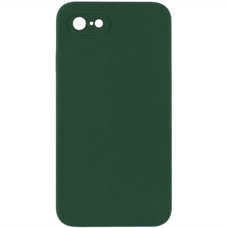 Silicone Case Square Full Camera Protective (AA) NOLOGO на Apple iPhone 7 / 8 / SE (2020) (4.7") (Зелений / Cyprus Green)