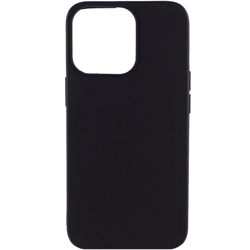 Силиконовый чехол Candy для Apple iPhone 13 Pro (6.1") (Черный)