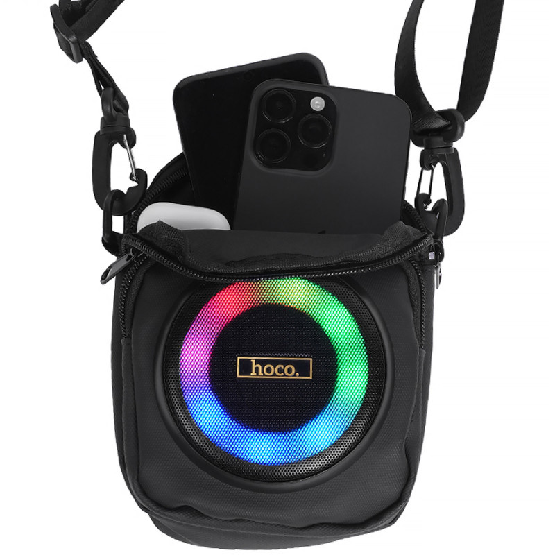 Фото Сумка крос-боді із вбудованою колонкою Hoco HC41 Wave Bass (Black) в маназині vchehle.ua