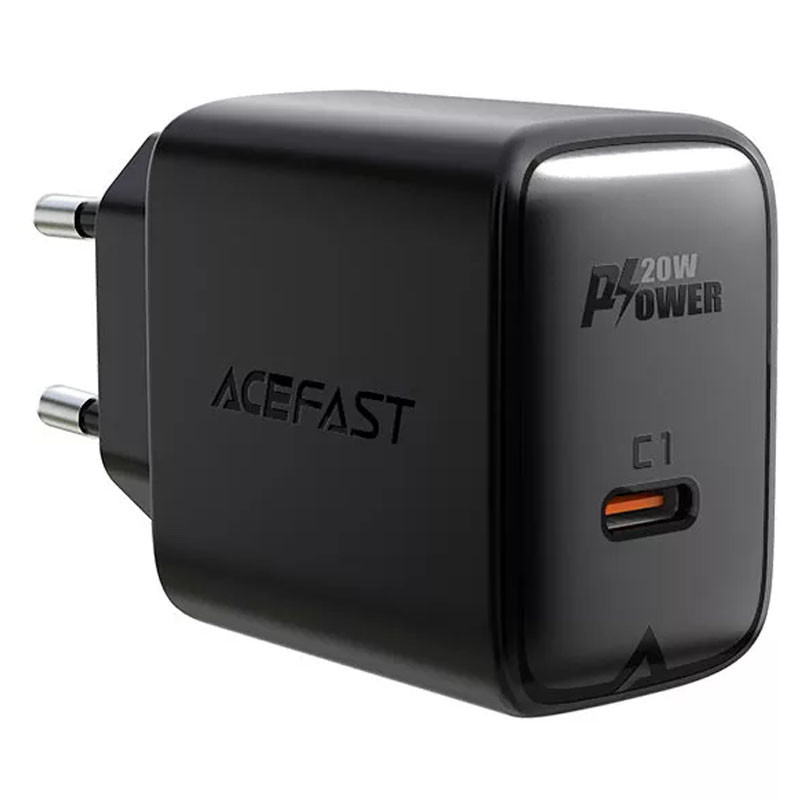 Фото МЗП Acefast A1 PD20W (1USB-C) (Black) на vchehle.ua