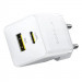 Фото МЗП Baseus Palm Fast Charger 20W (1USB-A/1C) (P10111608) (Moon White) на vchehle.ua