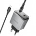 Фото МЗП Borofone BN21 Lena PD40W+QC3.0 (2USB-C) + кабель Type-C to Lightning (Metal gray) в маназині vchehle.ua