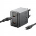 МЗП Borofone BN21 Lena PD40W+QC3.0 (2USB-C) + кабель Type-C to Lightning (Metal gray) в магазині vchehle.ua