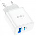 Фото МЗП Hoco C105A Stage PD20W+QC3.0 (1USB-A/1C) (White) на vchehle.ua