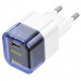 Фото СЗУ Hoco C125A Transparent PD20W (1USB-C) (Transparent blue) на vchehle.ua