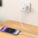 Купити МЗП Hoco C149A Charm PD30W+QC3.0 (1USB-A/1C) + кабель Type-C to Lightning (White) на vchehle.ua
