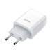 Фото МЗП Hoco C72A Glorious 2.1A (1USB-A) (Білий) в маназині vchehle.ua