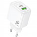 МЗП Hoco CS54A Surplus PD20W+QC3.0 (1USB-A/1C) (White)