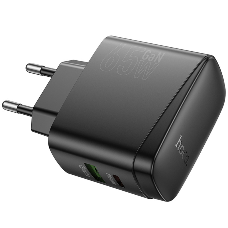 Фото СЗУ Hoco CS63A Bright PD65W+QC3.0 (1USB-A/1C) (Black) в магазине vchehle.ua