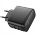 Фото СЗУ Hoco CS63A Bright PD65W+QC3.0 (1USB-A/1C) (Black) в магазине vchehle.ua