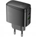 СЗУ Hoco CS63A Bright PD65W+QC3.0 (1USB-A/1C) (Black) в магазине vchehle.ua