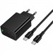 Фото СЗУ Hoco CS93A Leader PD20W (1USB-C) + кабель Type-C to Type-C (Black) в магазине vchehle.ua