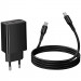 СЗУ Hoco CS93A Leader PD20W (1USB-C) + кабель Type-C to Type-C (Black) в магазине vchehle.ua