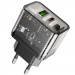 МЗП Hoco N34 Dazzling PD20W+QC3.0 (1USB-A/1C) (Transparent black)