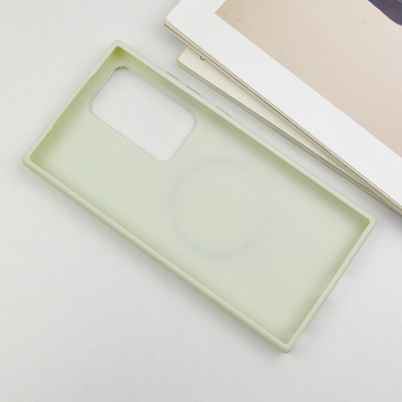 TPU чохол Bonbon Metal Style with Magnetic safe на Samsung Galaxy S24 Ultra (Білий / White) в магазині vchehle.ua