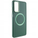 TPU чохол Bonbon Metal Style with Magnetic safe на Samsung Galaxy A15 4G/5G / M15 5G (Зелений / Army Green)