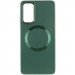 Фото TPU чохол Bonbon Metal Style with Magnetic safe на Samsung Galaxy A15 4G/5G / M15 5G (Зелений / Army Green) на vchehle.ua