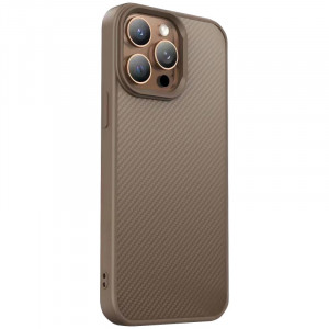 TPU чехол Carbon Protective with Magnetic safe для Apple iPhone 13 Pro Max (6.7")