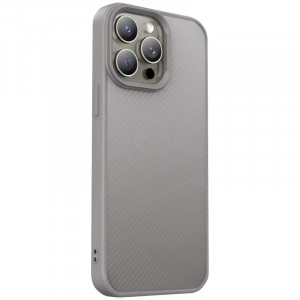 TPU чехол Carbon Protective with Magnetic safe для Apple iPhone 14 Pro (6.1")