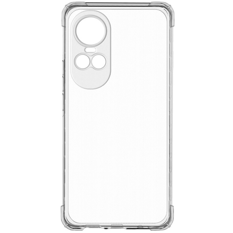 Фото TPU чехол GETMAN Ease logo усиленные углы Full Camera для Oppo Reno 10 / 10 Pro (Бесцветный (прозрачный)) на vchehle.ua