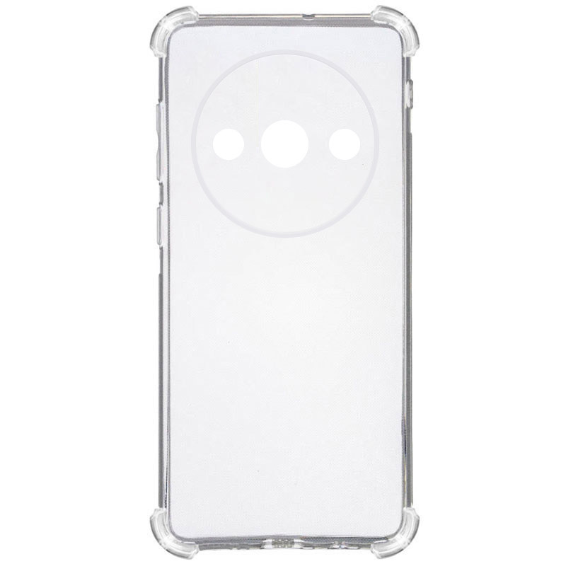 TPU чехол GETMAN Ease logo усиленные углы Full Camera для Xiaomi Redmi A3 (Бесцветный (прозрачный))