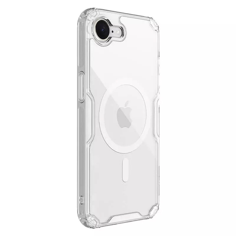Фото TPU чехол Nillkin Nature Pro Magnetic для Apple iPhone 16e / 17e (6.1") (Бесцветный (прозрачный)) в магазине vchehle.ua