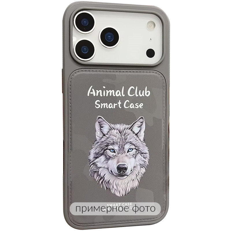 TPU+PC чохол Animal Club на Apple iPhone 16 Pro (6.3") (Titanium Gray)
