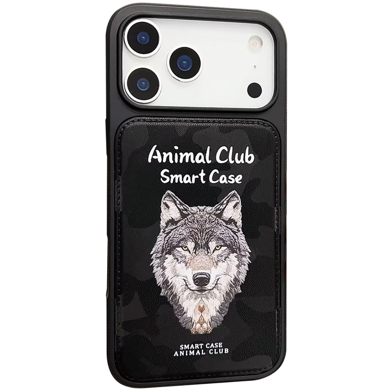 TPU+PC чехол Animal Club для Apple iPhone 17 Pro (6.3") (Black)