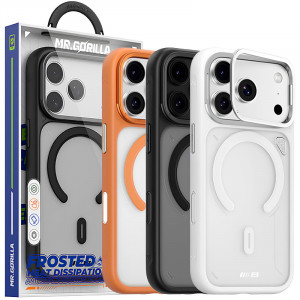 TPU+PC чехол Blueo Frosted Heat Dissipation Stand with Magnetic Fit для Apple iPhone 17 Pro (6.3")