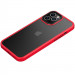 TPU+PC чохол Metal Buttons на Apple iPhone 12 Pro / 12 (6.1") (Червоний / Red)