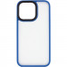 TPU+PC чохол Metal Buttons на Apple iPhone 15 (6.1") (Блакитний / Light Blue)