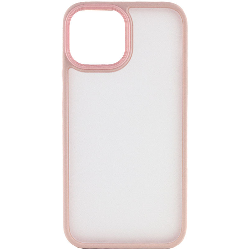 TPU+PC чохол Metal Buttons на Apple iPhone 15 (6.1") (Рожевий / Pink)