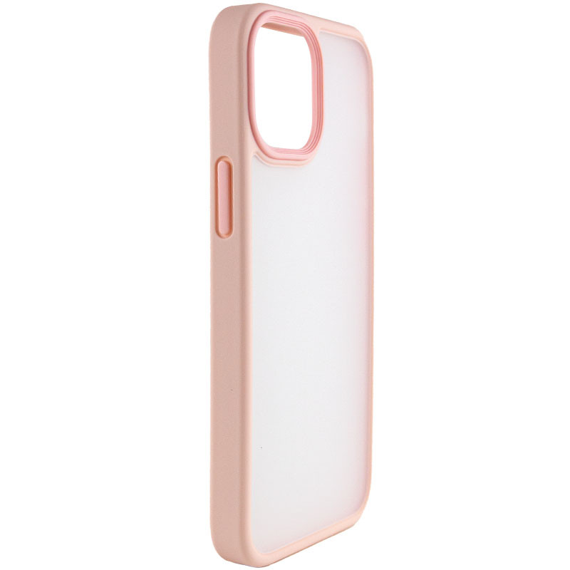 Фото TPU+PC чохол Metal Buttons на Apple iPhone 15 (6.1") (Рожевий / Pink) на vchehle.ua