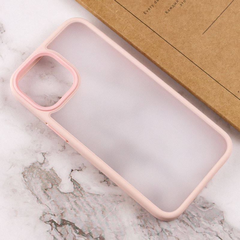 TPU+PC чохол Metal Buttons на Apple iPhone 15 (6.1") (Рожевий / Pink) в магазині vchehle.ua
