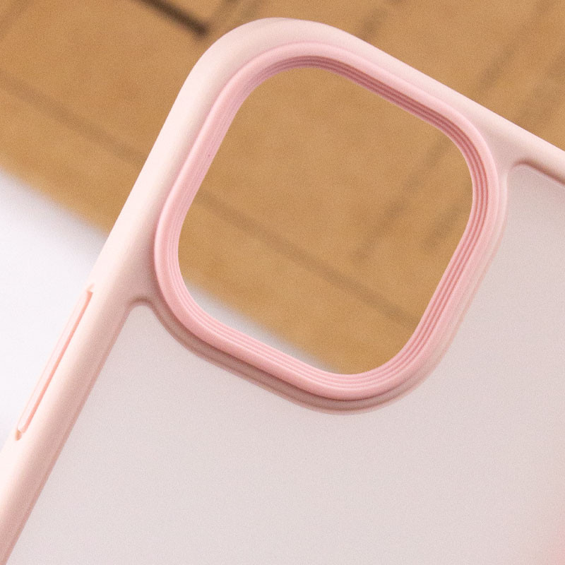 Купити TPU+PC чохол Metal Buttons на Apple iPhone 15 (6.1") (Рожевий / Pink) на vchehle.ua