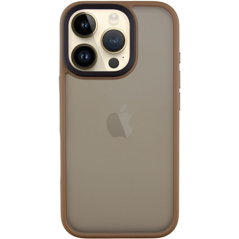 TPU+PC чохол Metal Buttons на Apple iPhone 16 Pro Max (6.9") (Золотий / Gold)
