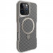 TPU+PC чехол Metal Buttons with Magnetic Safe Carbon Ring для Apple iPhone 16 Pro Max (6.9") (Серый)
