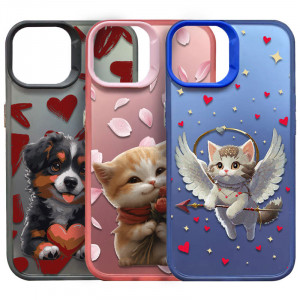 TPU+PC чохол TakiTaki Love magic glow для iPhone 12 Pro