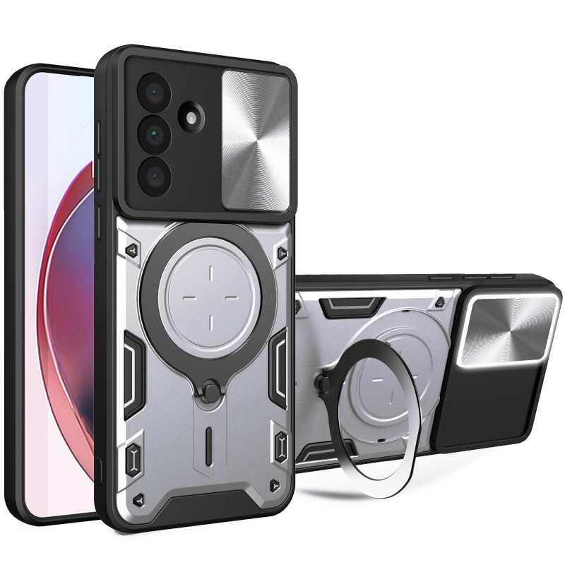Удароміцний чохол Bracket case with Magnetic на Samsung Galaxy A57 5G (Silver)