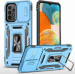 Ударопрочный чехол Camshield Army Ring для Samsung Galaxy A13 4G / A04s (Голубой / Light Blue)