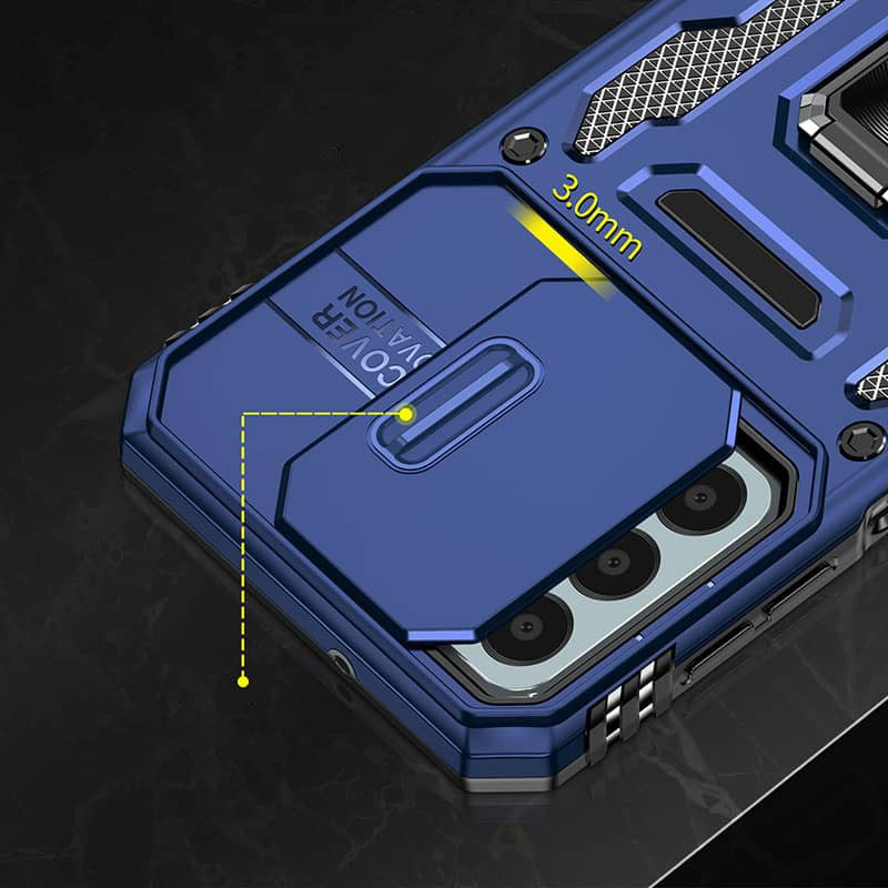 Ударопрочный чехол Camshield Army Ring для Samsung Galaxy S25 FE (Синий / Navy) в магазине vchehle.ua